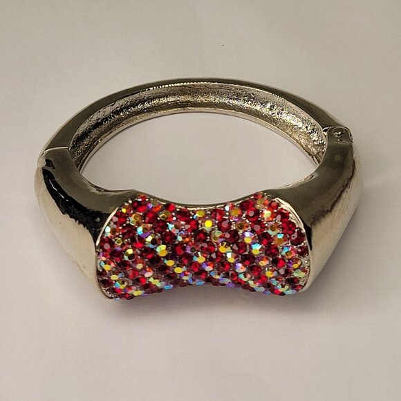 Red and Gold Cuff Bracelet - Picture 13 of 13